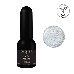 Pop Star, No1 Gel Polish Top coat no wipe "Didier Lab", Pop Star, No1