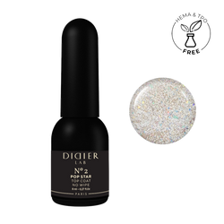 Τζελ Βερνίκι Top Coat no wipe "Didier Lab", Pop Star, No2